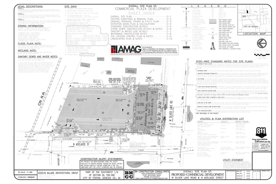 406 W Silver Lake Rd, Fenton, MI à vendre - Plan de site – Image 3 sur 3