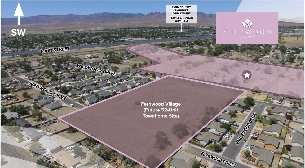 890 Fremont St, Fernley, NV à vendre - Aérien – Image 2 sur 3