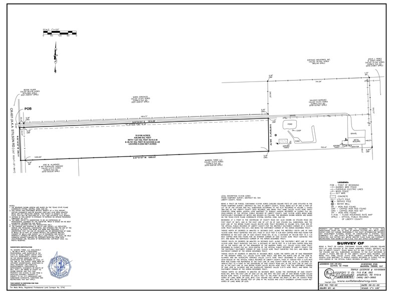 505 County Road 601, Dayton, TX à vendre - Plan de site – Image 3 sur 3