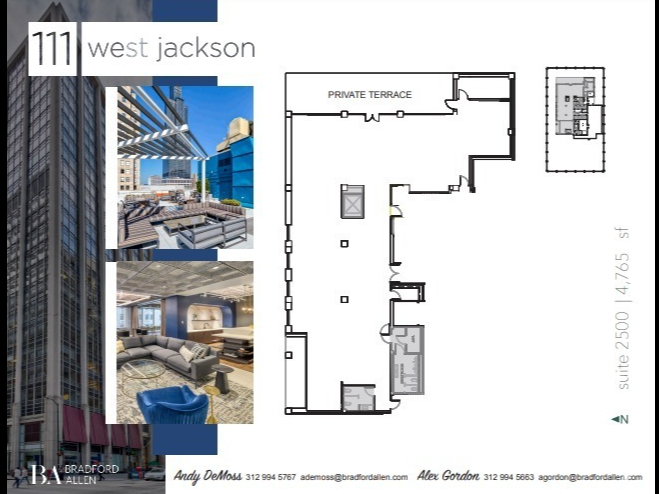 111 W Jackson Blvd, Chicago, IL à louer Plan d’étage– Image 1 sur 7