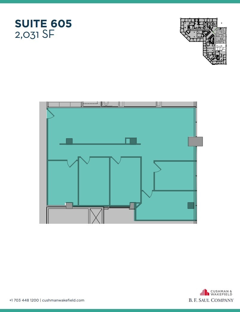 8201 Greensboro Dr, McLean, VA à louer Plan d’étage– Image 1 sur 1