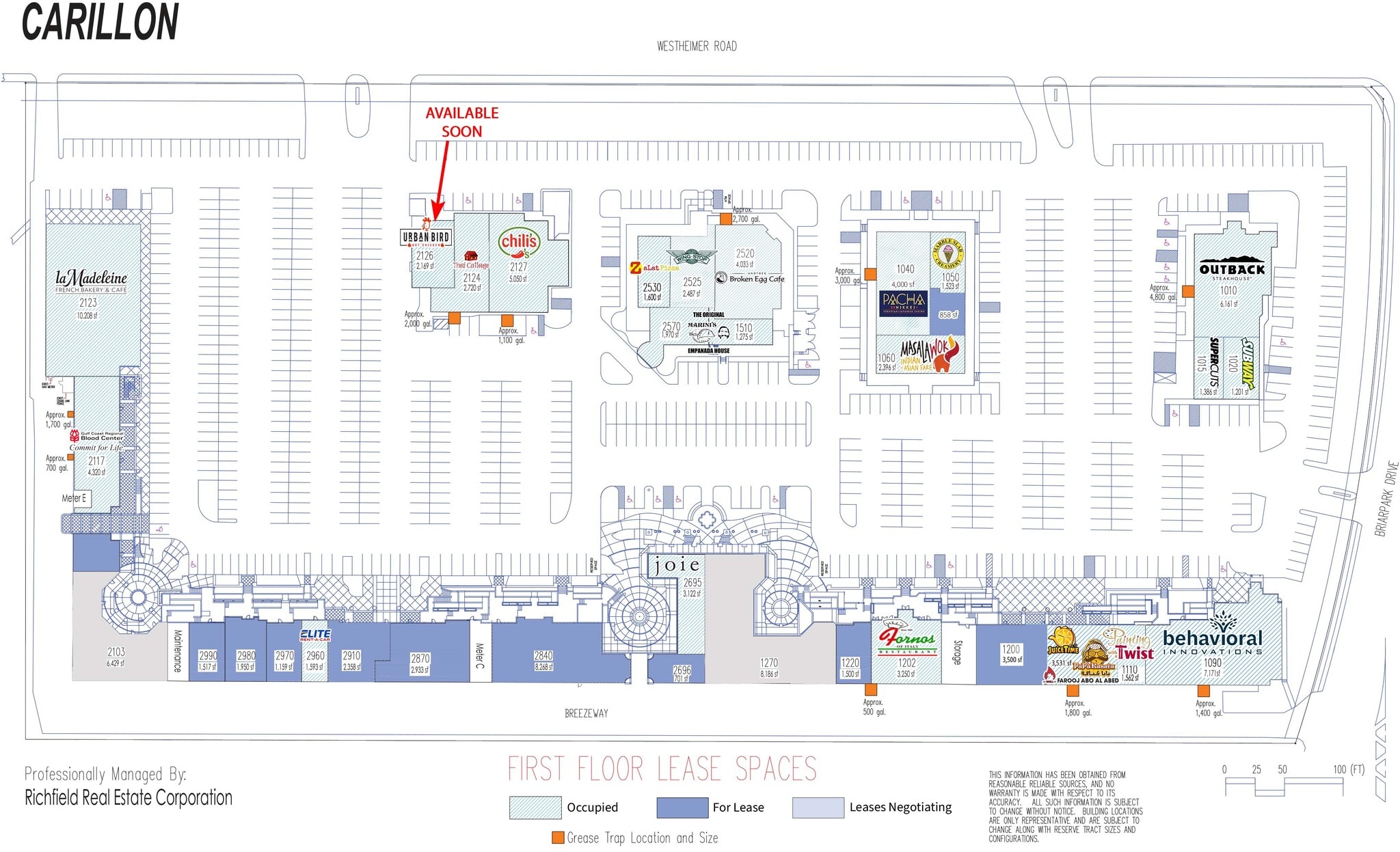 10001 Westheimer Rd, Houston, TX à louer Plan de site– Image 1 sur 1