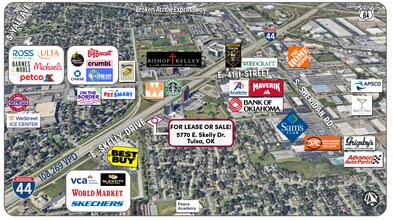 5770 E Skelly Dr, Tulsa, OK - Vue aérienne vue de carte