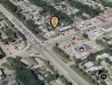 7428 101 Av NW, Edmonton, AB à louer - Aérien – Image 2 sur 2