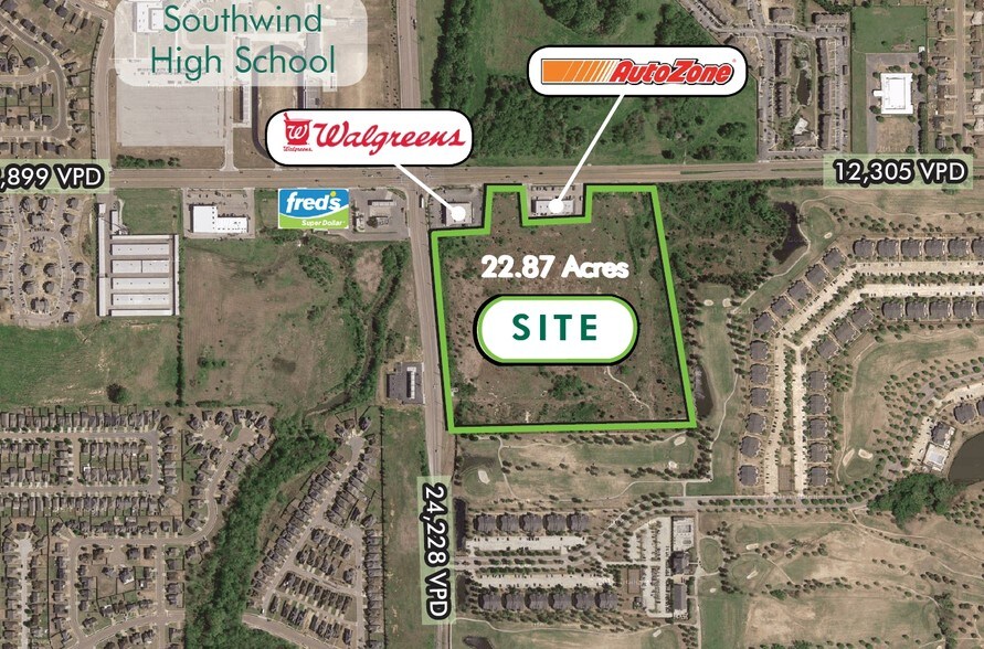 Shelby Drive and Hacks Cr Rd, Memphis, TN à vendre - Photo principale – Image 1 sur 5