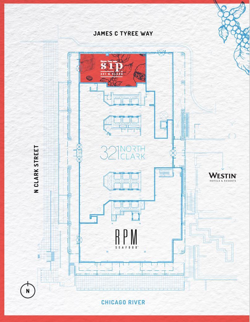 321 N Clark St, Chicago, IL à louer Plan d’étage– Image 1 sur 1