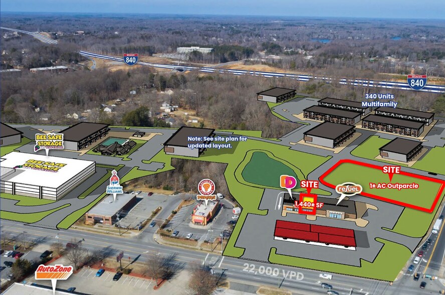 100 Pisgah Church Rd, Greensboro, NC à louer - Photo de l’immeuble – Image 1 sur 5