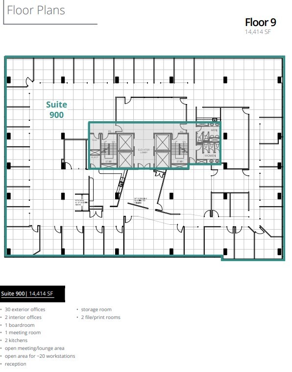 840 7th Ave SW, Calgary, AB à louer Plan d’étage– Image 1 sur 1