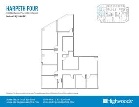 100 Westwood Pl, Brentwood, TN à louer Plan d’étage– Image 1 sur 1