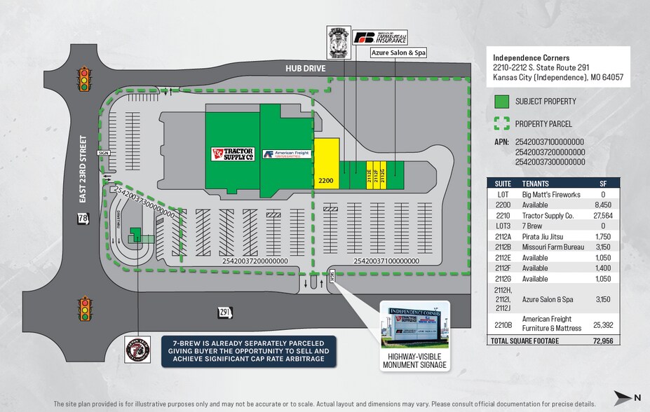 2110-2112 S M-291 Hwy, Independence, MO à vendre - Plan de site – Image 2 sur 5