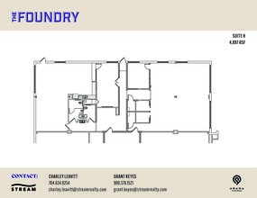 619 S Cedar St, Charlotte, NC à louer Plan d’étage– Image 1 sur 1