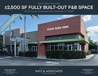 Plus de détails pour 850 W Cypress Creek Rd, Fort Lauderdale, FL - Local commercial à louer