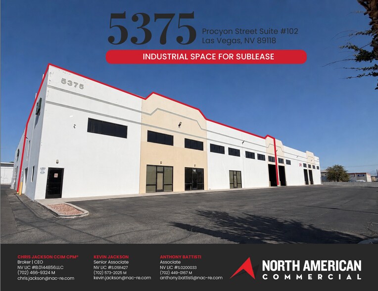5375 Procyon St, Las Vegas, NV à louer - Photo de l’immeuble – Image 2 sur 24