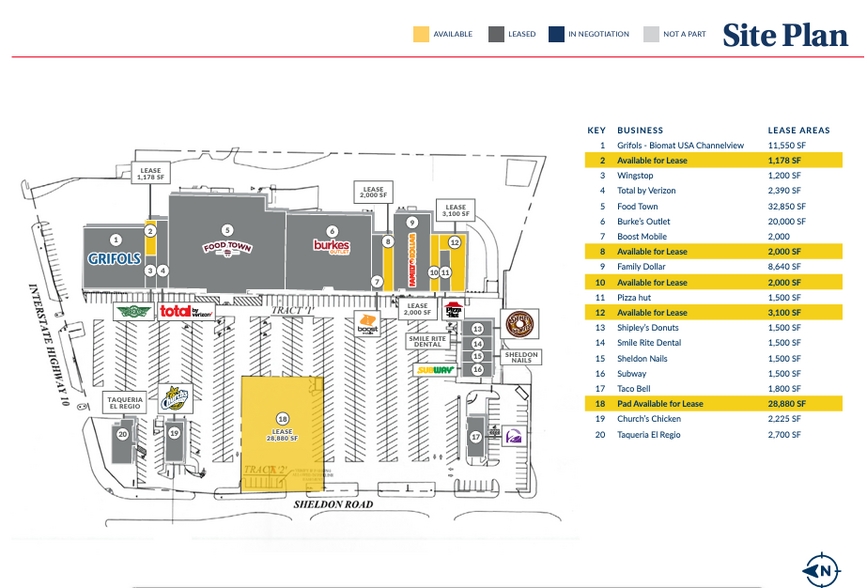 413-475 Sheldon Rd, Channelview, TX à louer - Plan de site – Image 2 sur 2