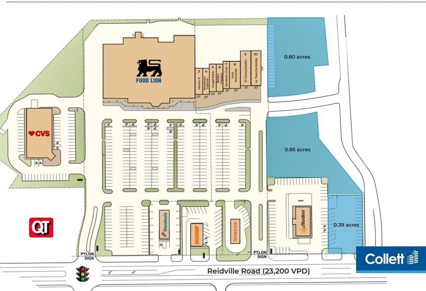 2401 Reidville Rd, Spartanburg, SC à louer - Plan de site – Image 2 sur 2