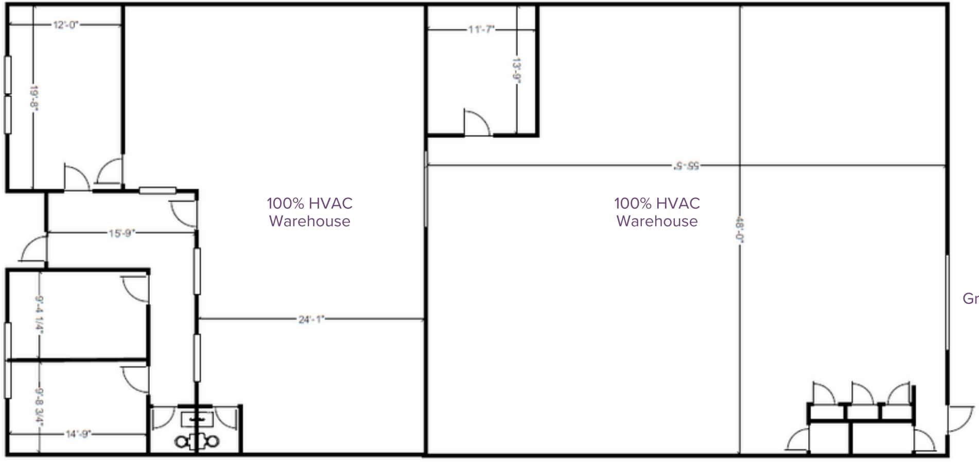 13300 McCormick Dr, Tampa, FL à louer Plan d’étage– Image 1 sur 2