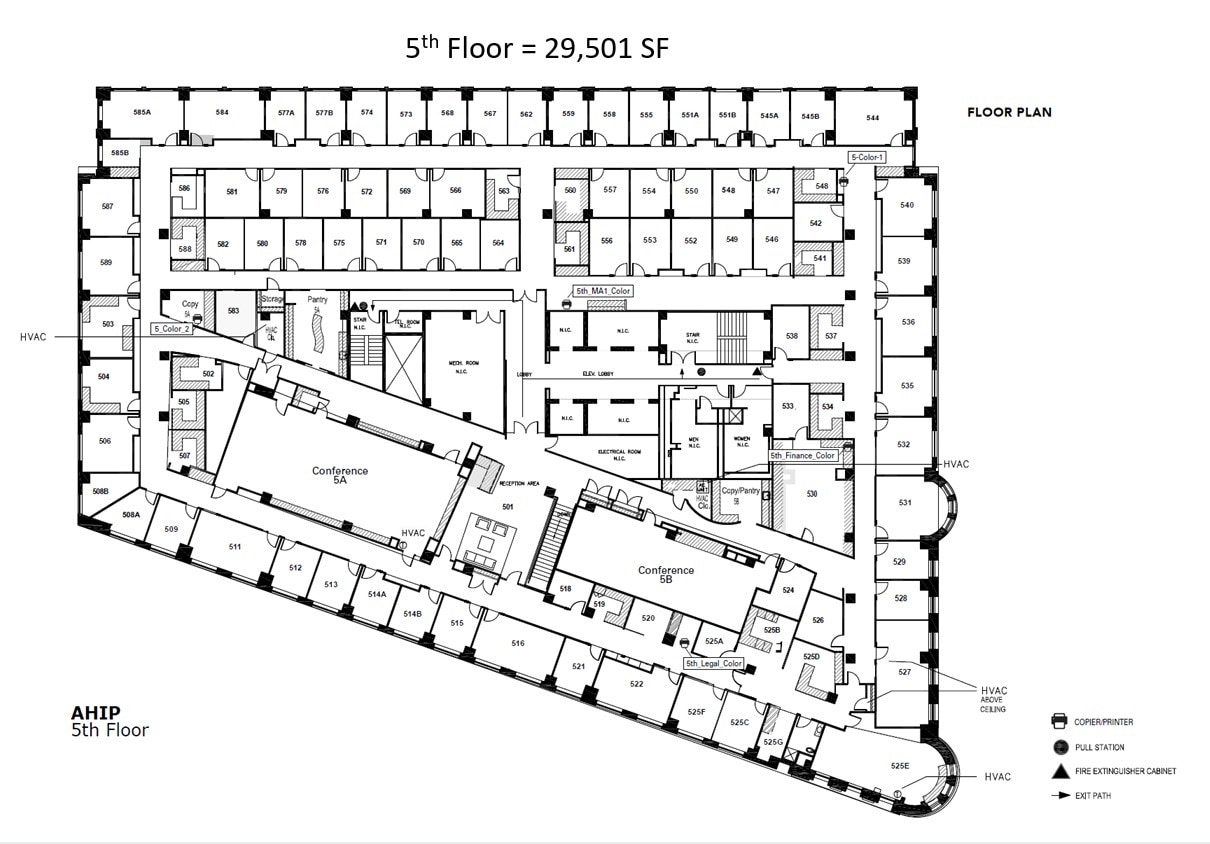 601 Pennsylvania Ave NW, Washington, DC à louer Plan d’étage– Image 1 sur 1