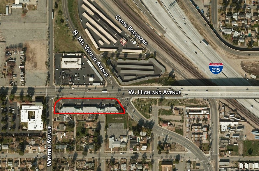 1455 W Highland Ave, San Bernardino, CA à louer - Aérien – Image 3 sur 4