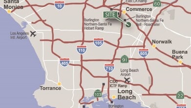 6001-6049 Slauson Ave, Commerce, CA - Vue aérienne  vue de carte - Image1