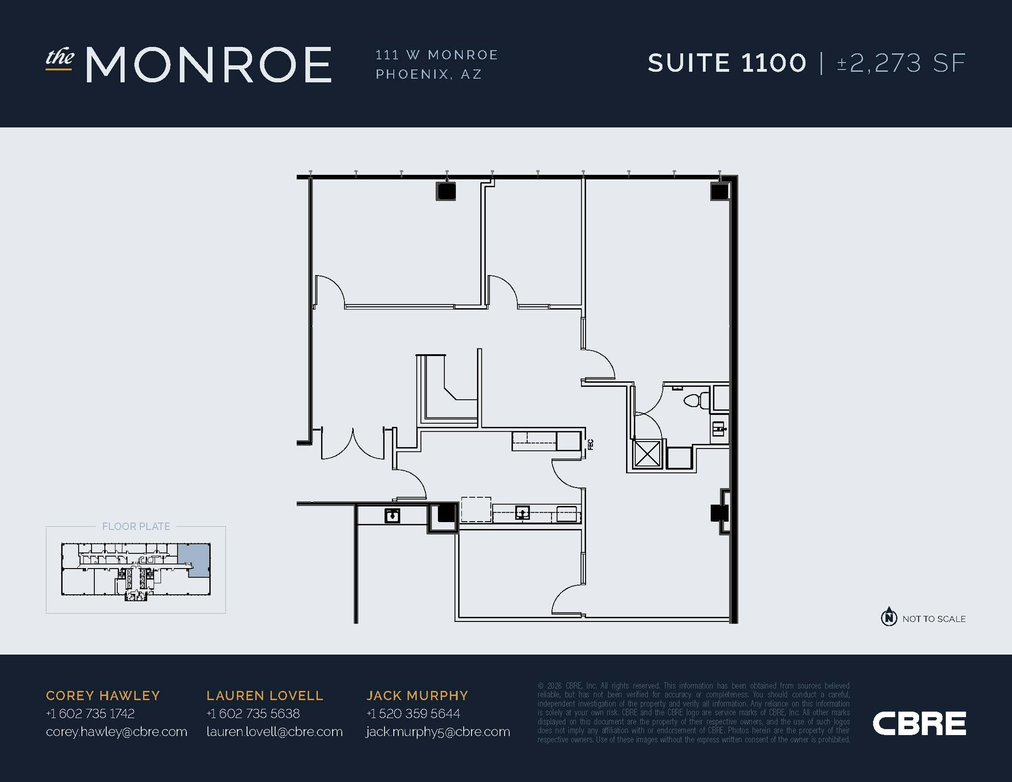 111 W Monroe St, Phoenix, AZ à louer Photo intérieure– Image 1 sur 1