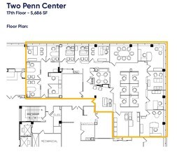 1500 John F Kennedy Blvd, Philadelphia, PA à louer Plan d’étage– Image 1 sur 1