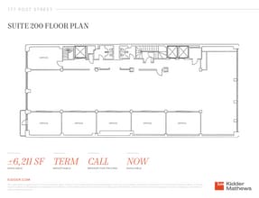 177 Post St, San Francisco, CA à louer Plan d’étage– Image 1 sur 1