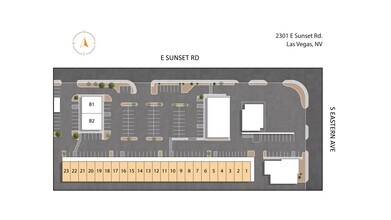 2281-2345 E Sunset Rd, Las Vegas, NV à louer Plan de site– Image 1 sur 1
