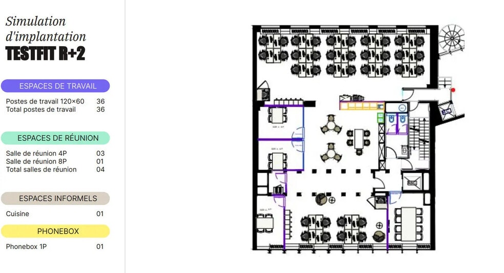 Bureau dans Paris à louer - Plan d’étage – Image 3 sur 3