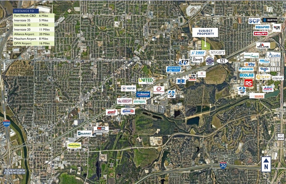 6573 & 6609 Midway Rd, Haltom City, TX à vendre - Aérien – Image 2 sur 3