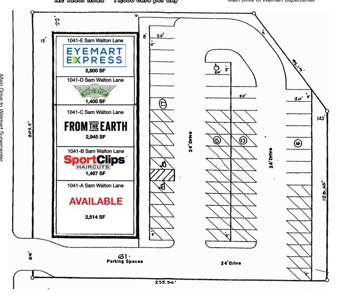 1041 NE Sam Walton Ln, Lee's Summit, MO à louer - Plan de site – Image 2 sur 2