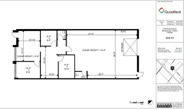 1495 Bonhill Rd, Mississauga, ON à louer Plan d’étage– Image 1 sur 1