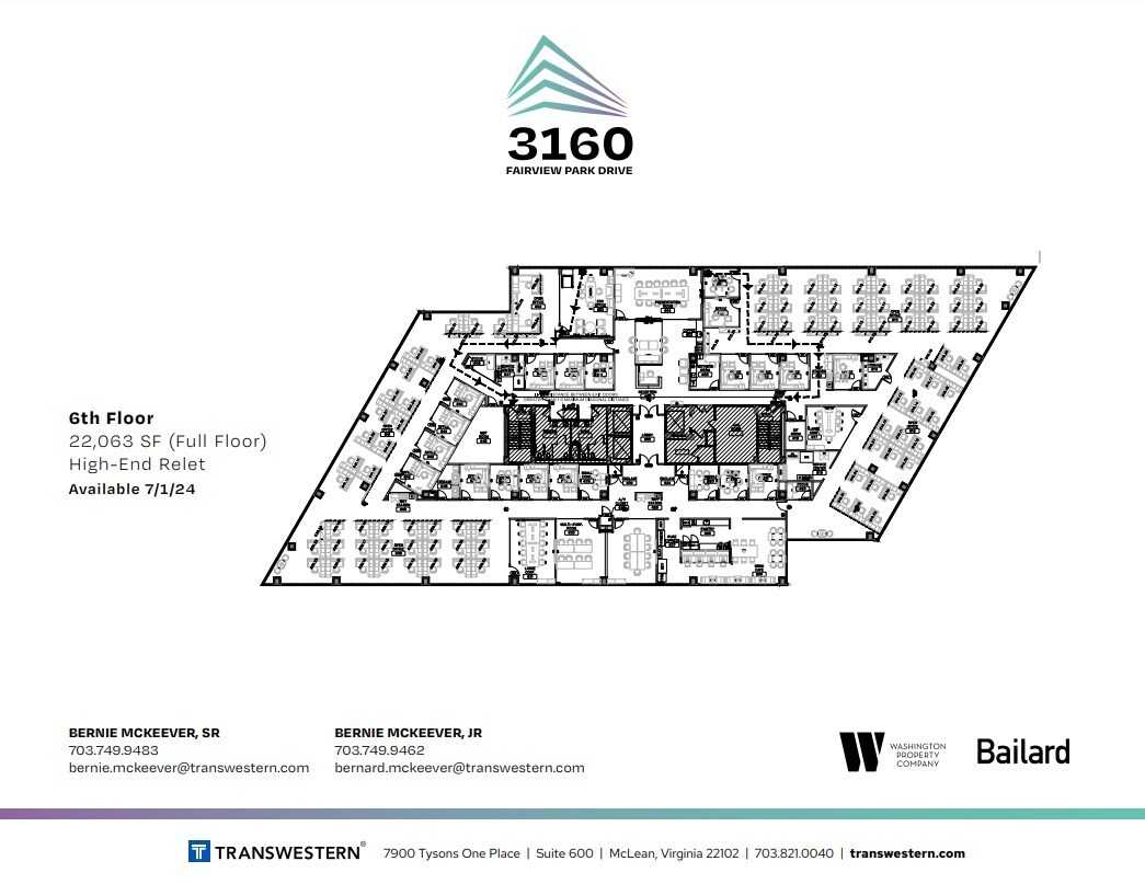 3160 Fairview Park Dr, Falls Church, VA à louer Plan d’étage– Image 1 sur 1