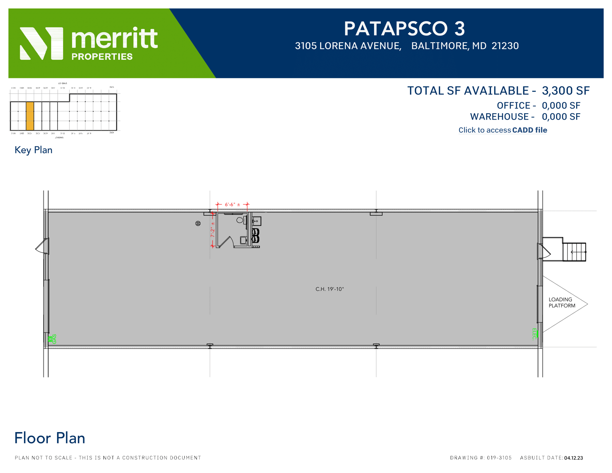 2652-2664 W Patapsco Ave, Baltimore, MD à louer Plan d’étage– Image 1 sur 1