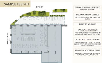 702 Hamilton St, Allentown, PA à louer Plan de site– Image 2 sur 2