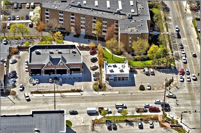 114-120 S Northwest Hwy, Barrington, IL à vendre - Aérien – Image 2 sur 12
