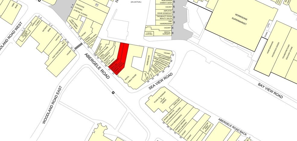 21-23 Abergele Rd, Colwyn Bay à louer - Plan de site – Image 3 sur 4