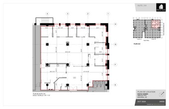 1450-1478 Rue Peel, Montréal, QC à louer Plan de site– Image 1 sur 1