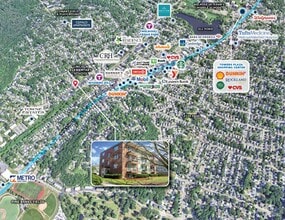 447 Pleasant St, Melrose, MA - VUE AÉRIENNE  vue de carte