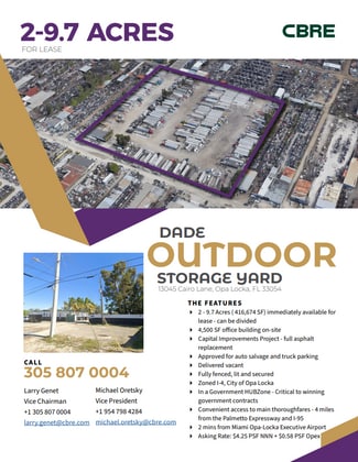Plus de détails pour 13045 Cairo Ln, Opa-locka, FL - Terrain à louer