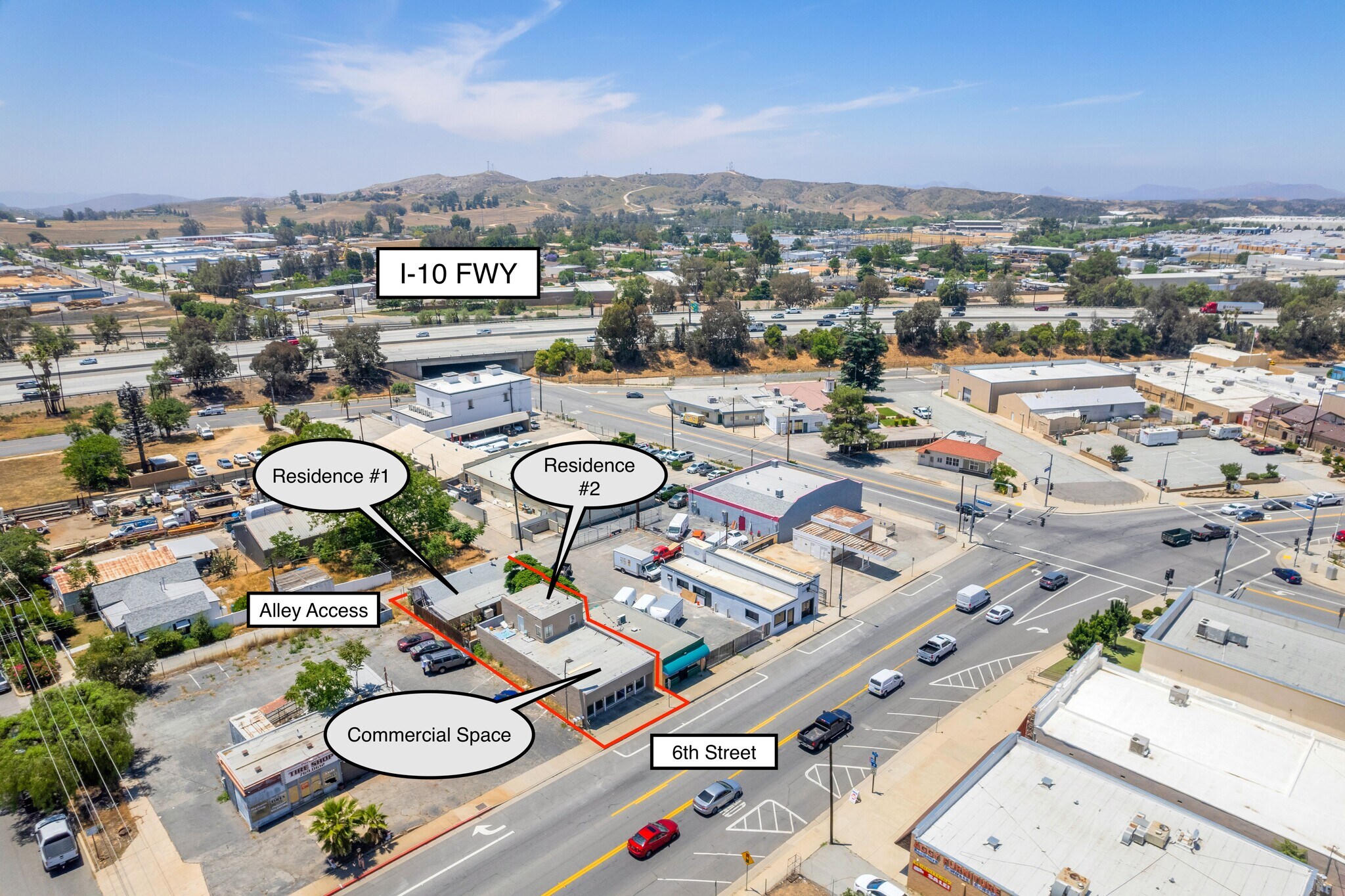 167 E 6th St, Beaumont, CA à vendre Aérien– Image 1 sur 3