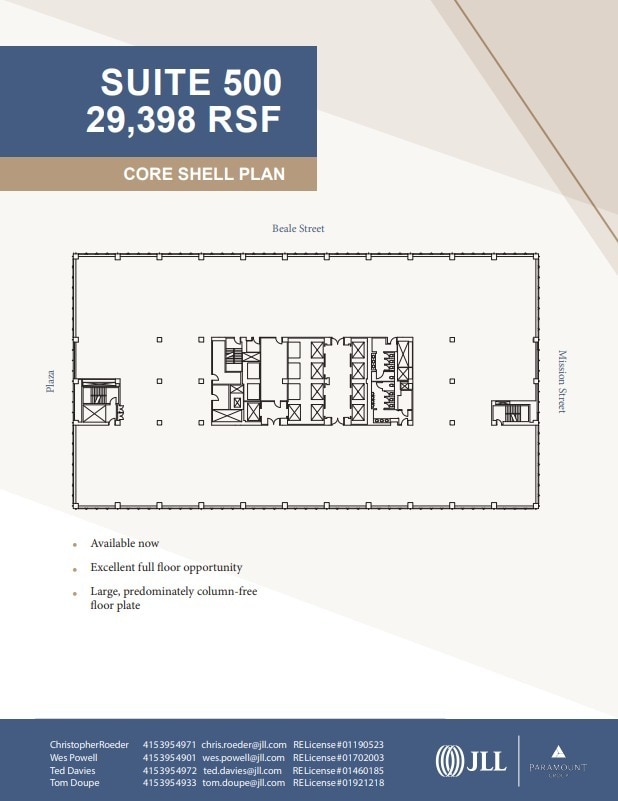 300 Mission St, San Francisco, CA à louer Plan d’étage– Image 1 sur 1