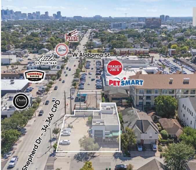 2802 S Shepherd Dr, Houston, TX à louer - Photo de l’immeuble – Image 2 sur 6