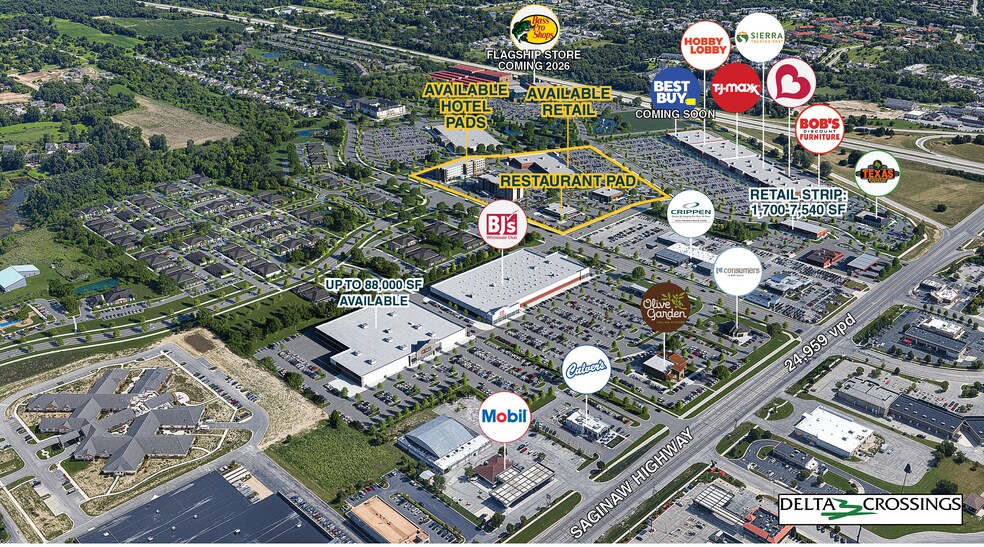 Delta Crossing Phase V, Lansing, MI à louer - Photo de l’immeuble – Image 1 sur 4