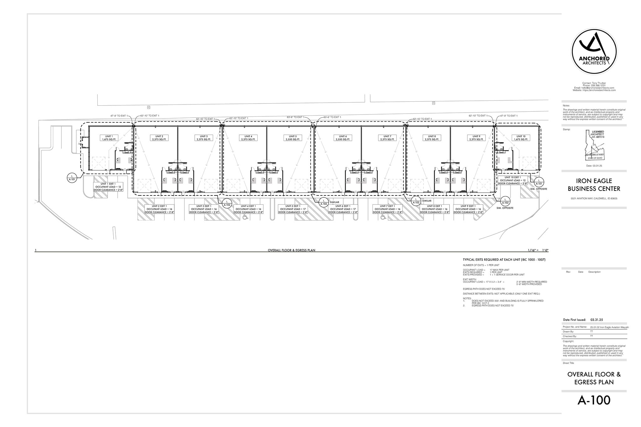 5521 Aviation Way, Caldwell, ID à louer Plan d’étage– Image 1 sur 1