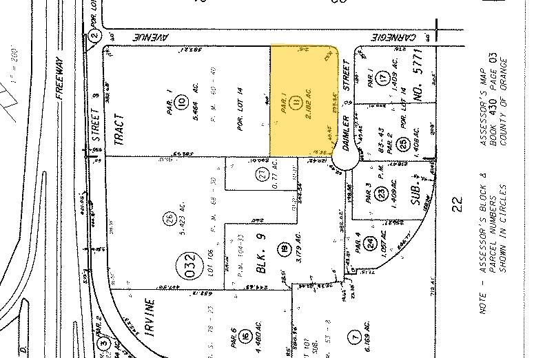 1800-1826 Carnegie Ave, Santa Ana, CA à louer - Plan cadastral – Image 3 sur 3