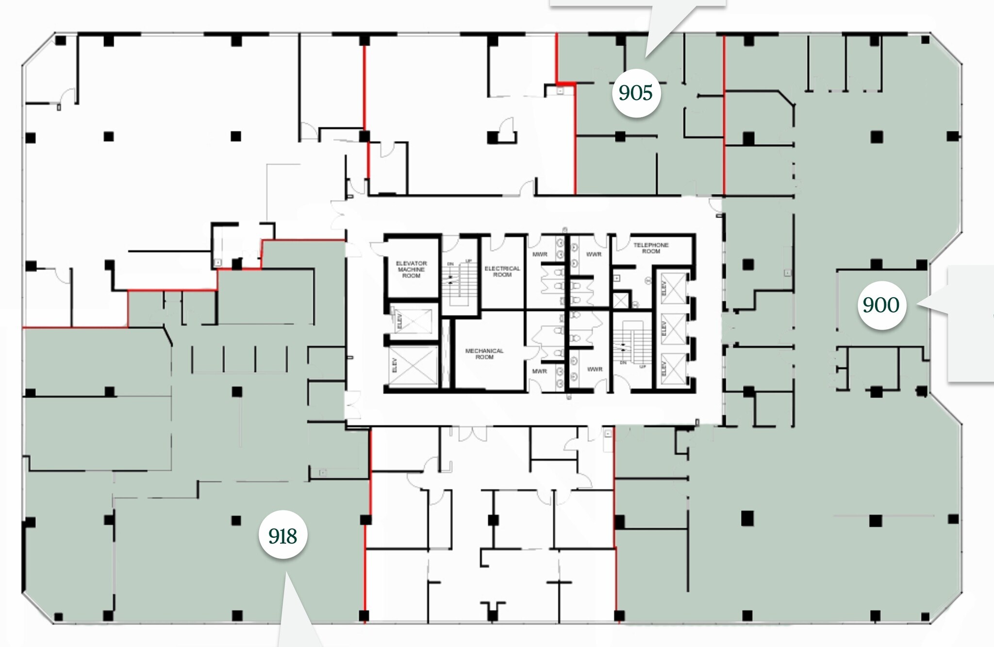 555 Richmond St W, Toronto, ON à louer Plan d’étage– Image 1 sur 1