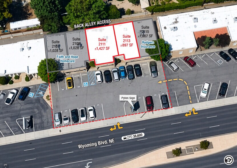 2107-2115 Wyoming Blvd, Albuquerque, NM à louer - Photo de l’immeuble – Image 2 sur 13
