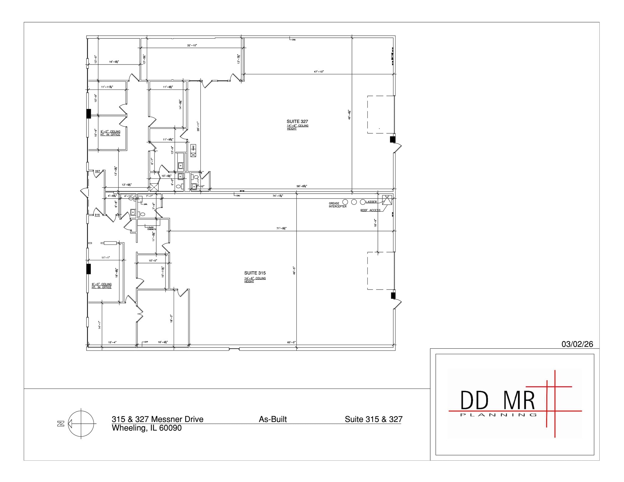 281-339 Messner Dr, Wheeling, IL à louer Plan de site– Image 1 sur 2
