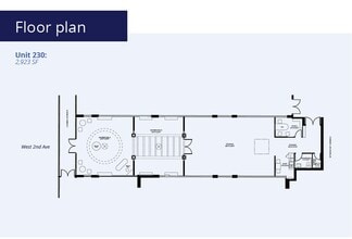 1650-1652 2nd Av W, Vancouver, BC à louer Plan d’étage– Image 1 sur 1