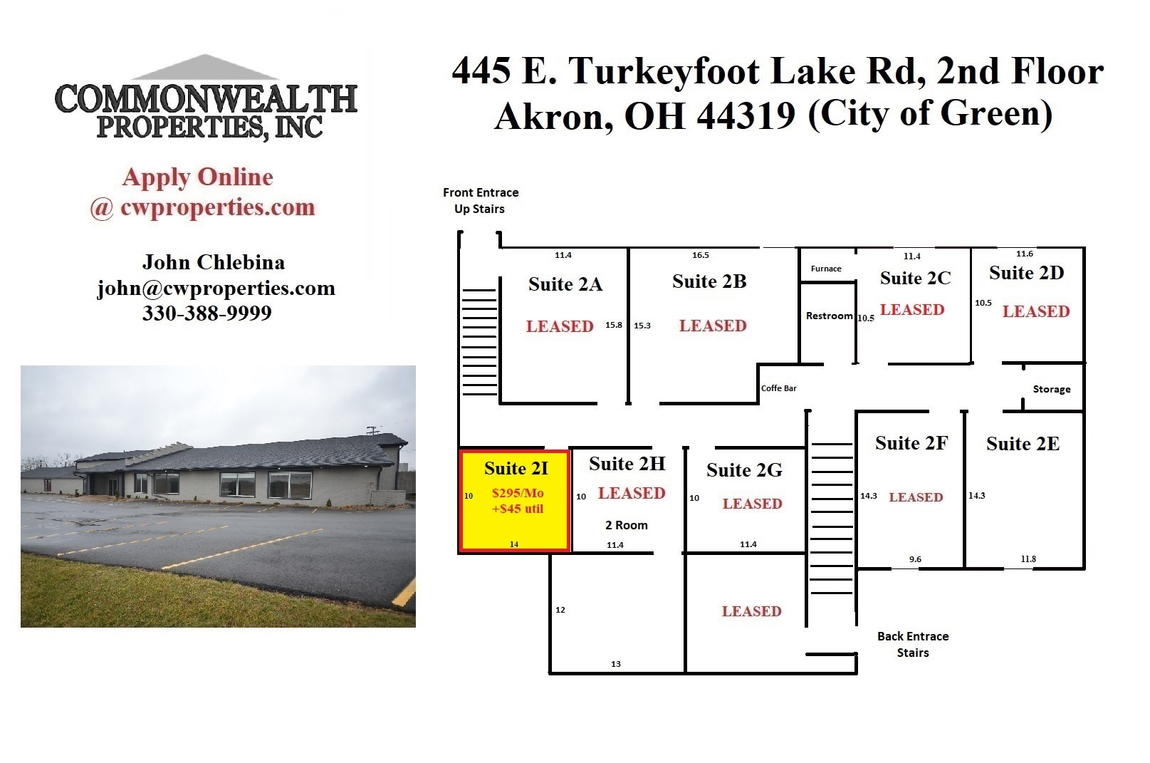 443-445 Turkeyfoot Lake Rd, Akron, OH à louer Photo de l’immeuble– Image 1 sur 2